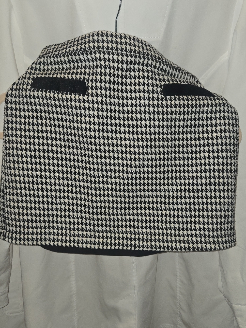 Copper Key Black & White Houndstooth Skirt